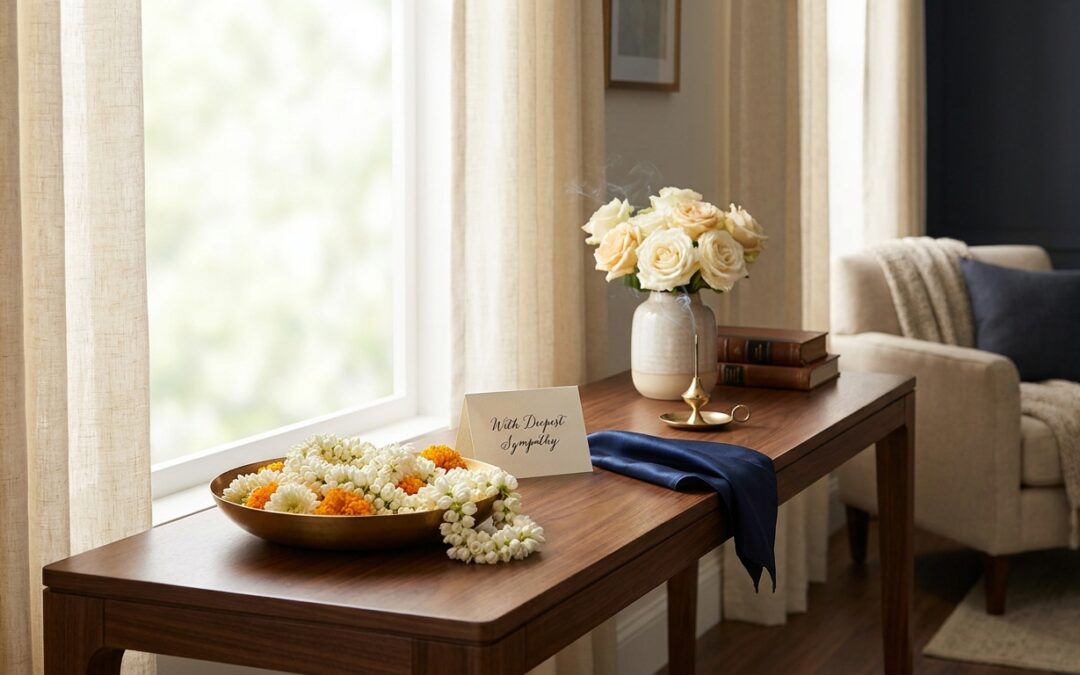 Order Flowers And Garlands Appropriate For A Hindu Funeral.