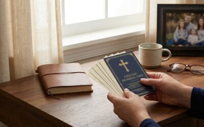Services For Printing Custom Catholic Memorial Prayer Cards.